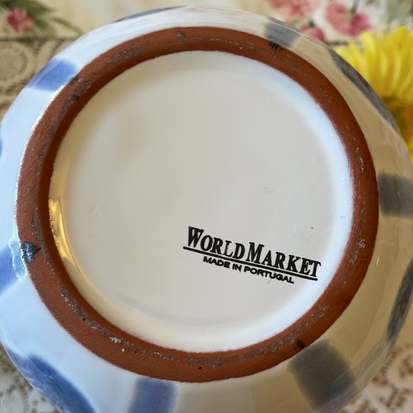 🌺 World Market; Beautiful, Handmade - Blue/White Made in Portugal Sea Pitcher! - Picture 5 of 8